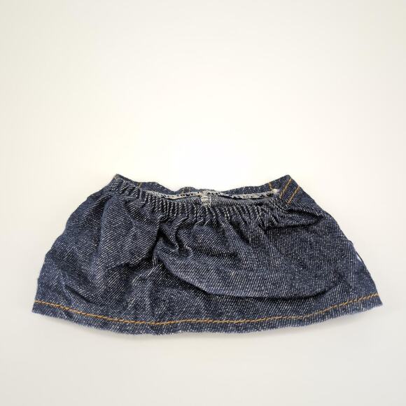 Unbranded Dark Wash Jeans Denim Mini Micro Pull On Skirt for 18" Dolls -GUC - Picture 8 of 9